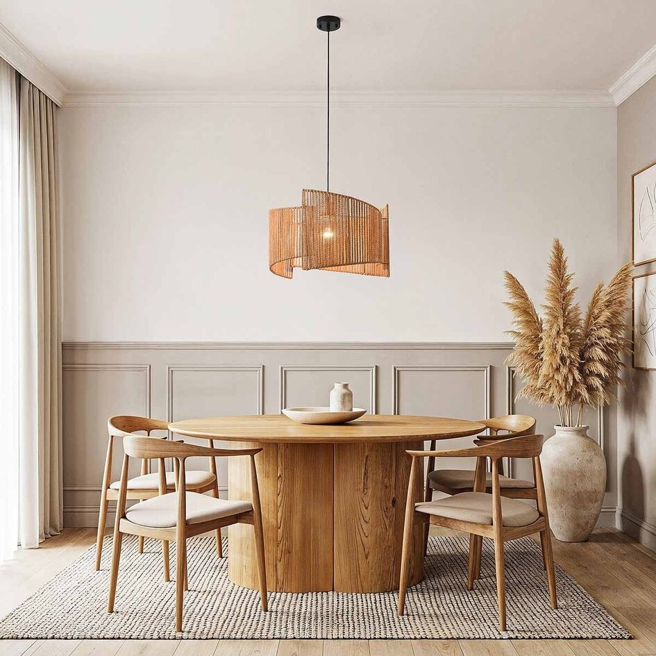 Lampe suspendue Halat en corde tressée