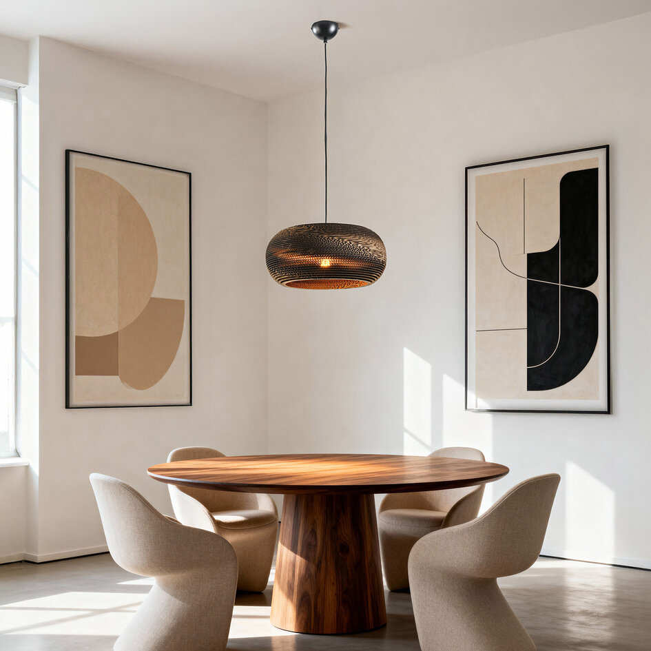 Lampe suspendue en carton Kaja