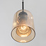 Suspension design Tovano 3 lumières en verre ambré