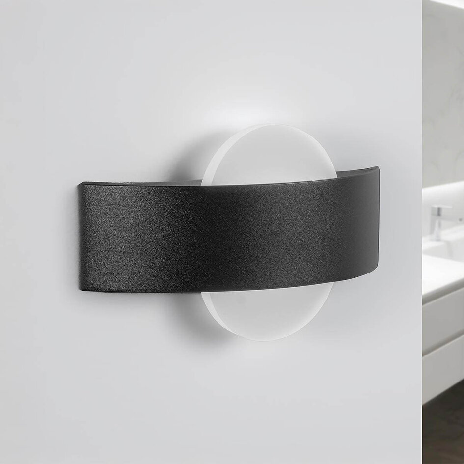 Lampe de salle de bain moderne Esmee - noir