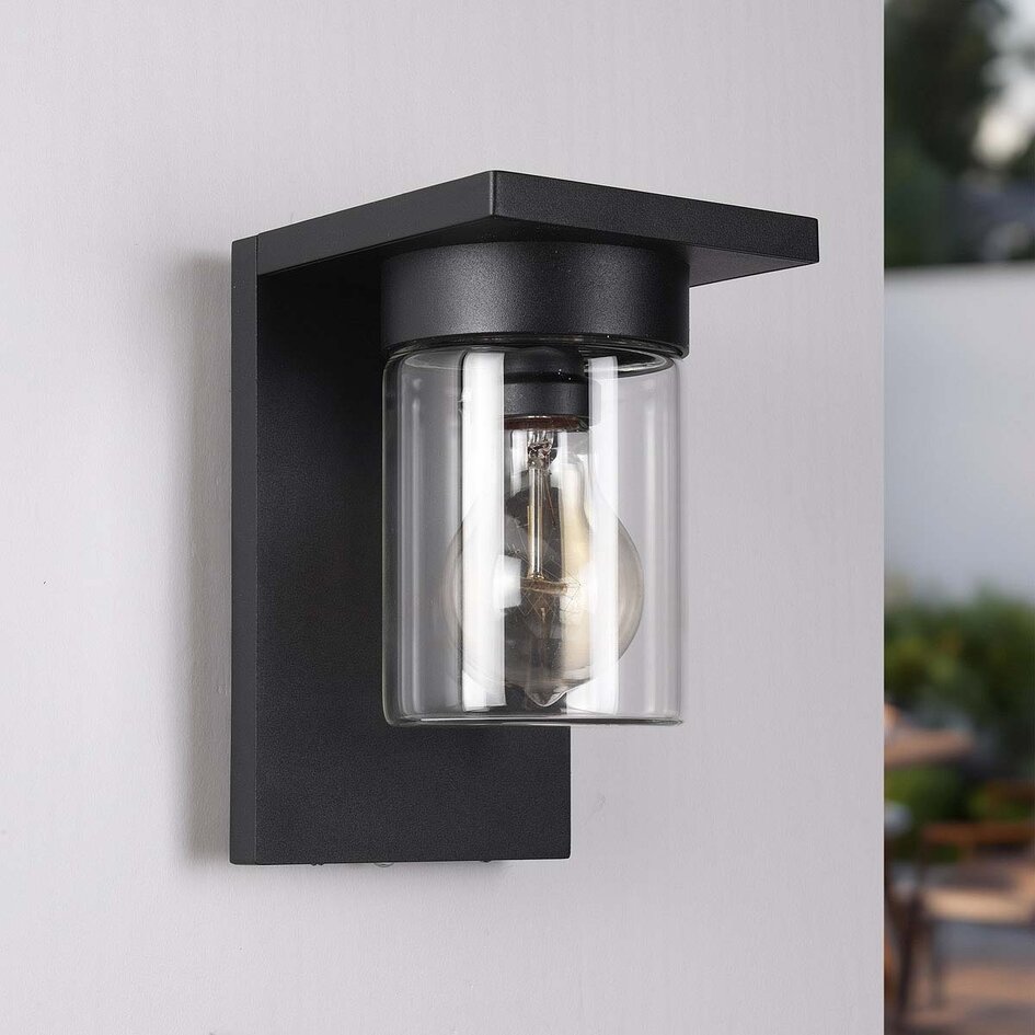 Lampe d'extérieur moderne Aniello avec capteur de crépuscularité