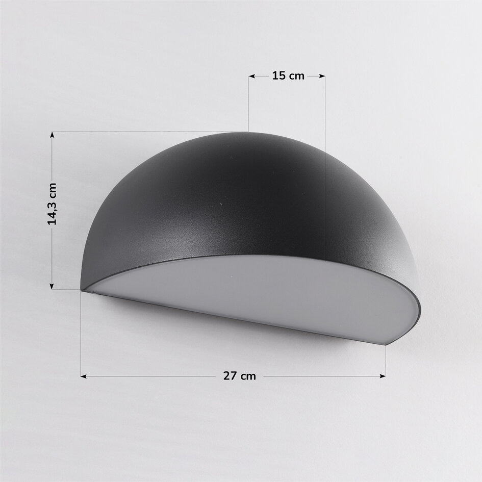 Lampe d'extérieur à 2 lumières Azzo - noir
