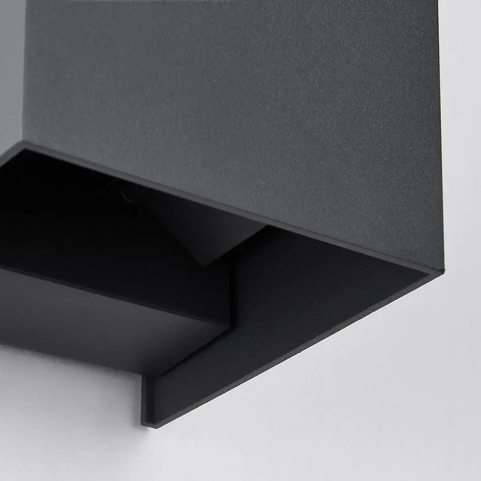 Lampe de salle de bain moderne Oliver avec clapets réglables - anthracite