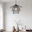 Suspension design Oria en noir à couches métalliques