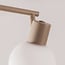 Plafonnier moderne Pela en verre laiteux à quatre spots orientables - beige