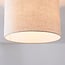 Plafonnier moderne Linho - abat-jour rond en tissu