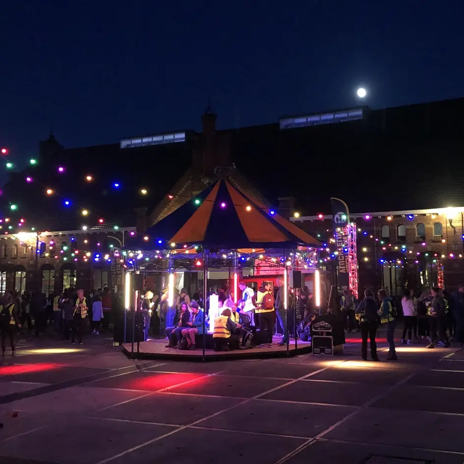 Kit complet de guirlande guinguette avec 7 couleurs de LED