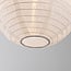 Lampion solaire Kalor - suspension en nylon blanc, diamètre 30 cm