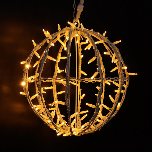 Boule lumineuse décorative LED pour l'extérieur Ø40 cm – blanc chaud avec 120 LED