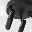 Plafonnier industriel Axis avec 3 spots orientables en noir
