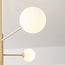 Plafonnier Sest à 6 lumières - beige et verre laiteux