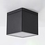 Spot de plafond extérieur moderne Nello - noir
