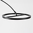 Lampadaire arqué Talto en noir mat à LED intégrée et interrupteur tactile