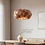 Lampe suspendue design naturel Weave en placage de noyer - Ø60 cm