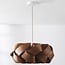 Lampe suspendue design naturel Weave en placage de noyer - Ø60 cm