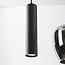 Suspension industrielle Téo - deux spots GU10 et verre fumé