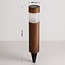 Spot solaire de jardin Solora - aspect bois