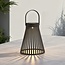 Lampe de table solaire Rayor gris brun à LED intégrée
