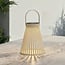 Lampe de table solaire Rayor beige à LED intégrée