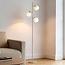 Lampadaire Jesse 3 lumières avec verre opalin - beige