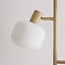Lampadaire Jesse 3 lumières avec verre opalin - beige