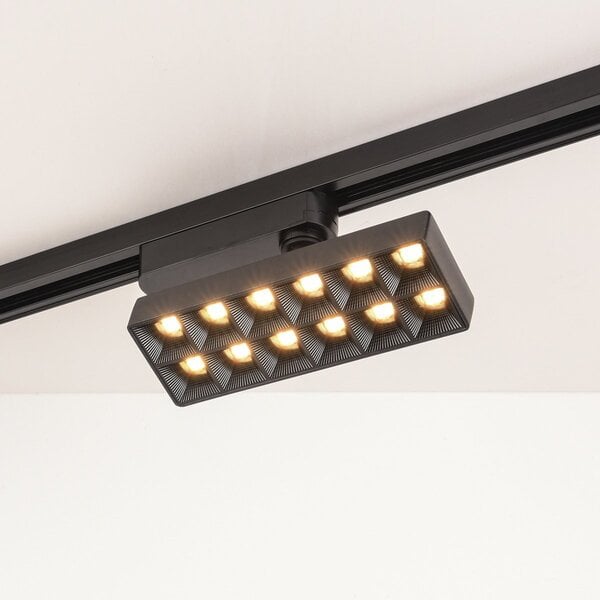 Spot sur rail monophasé Varo 20 W, LED intégrée 3000K ou 4000K