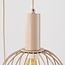 Suspension Nudea à 3 lumières - abat-jour en métal beige