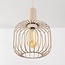 Suspension Nudee à 3 lumières - abat-jour en métal beige
