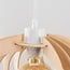 Suspension Lysa - abat-jour ouvert en bois - naturel