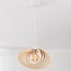 Suspension Lysa - abat-jour ouvert en bois - naturel