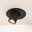 Spot encastrable apparent – noir Ø10 cm