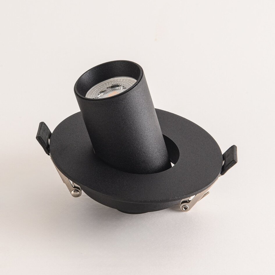 Spot encastrable apparent – noir Ø10 cm