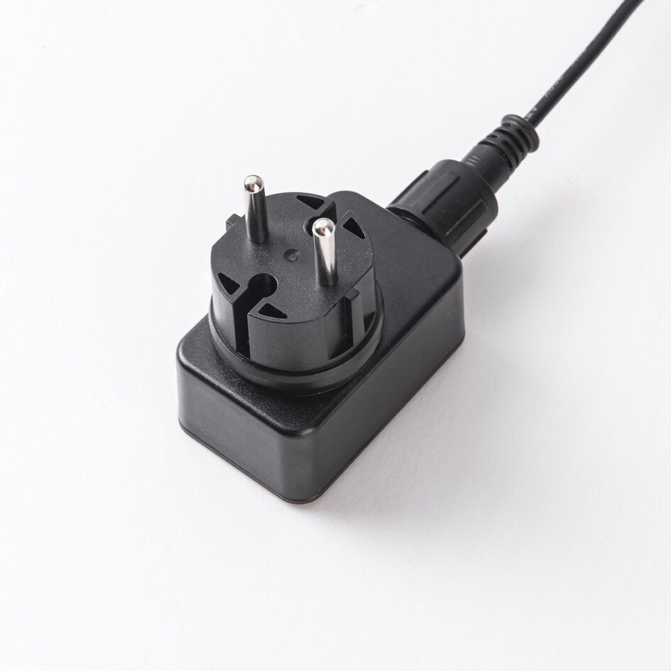 Lot de 6 spots de jardin inclinables à télécommande - noir