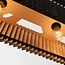 Suspension Hema à 3 lumières - bois noir à l'intérieur naturel