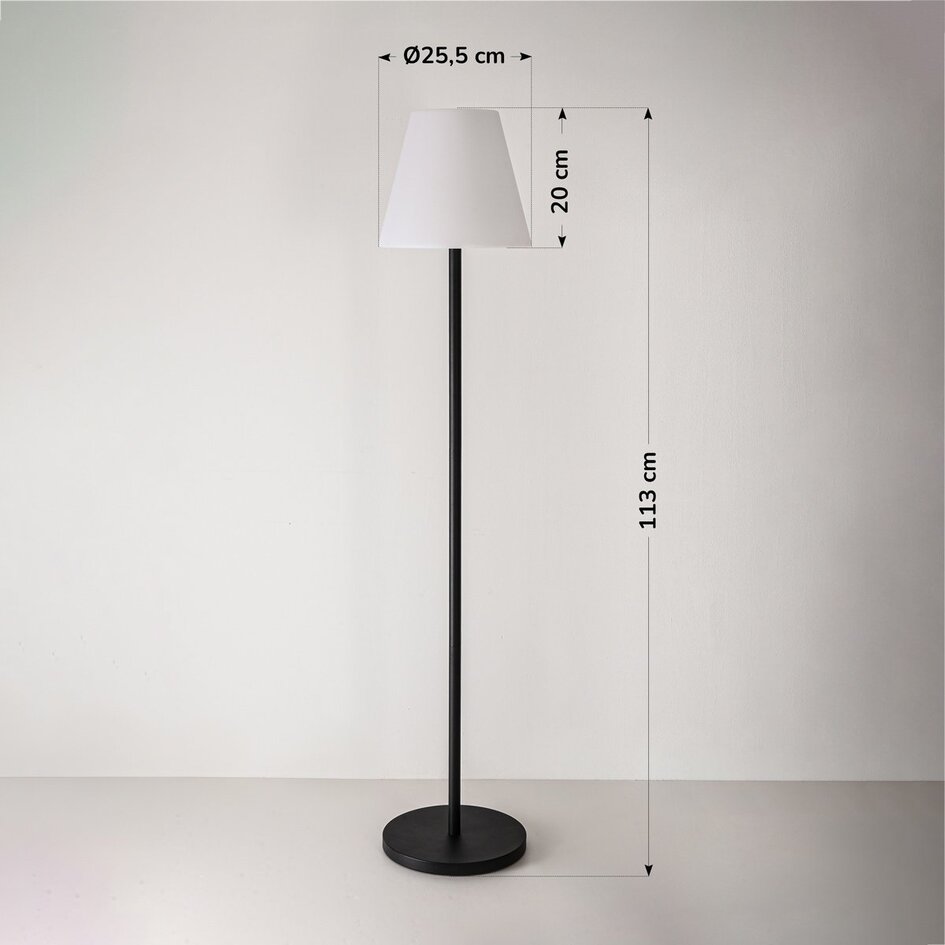 Lampe d'extérieur solaire sur pied Verdi - 113 cm
