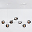 Suspension Hepta 7 lumières en verre fumé - blanc
