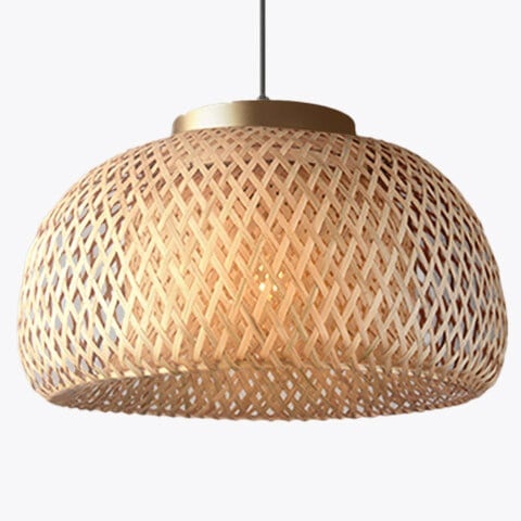 Lampes suspendues en bambou