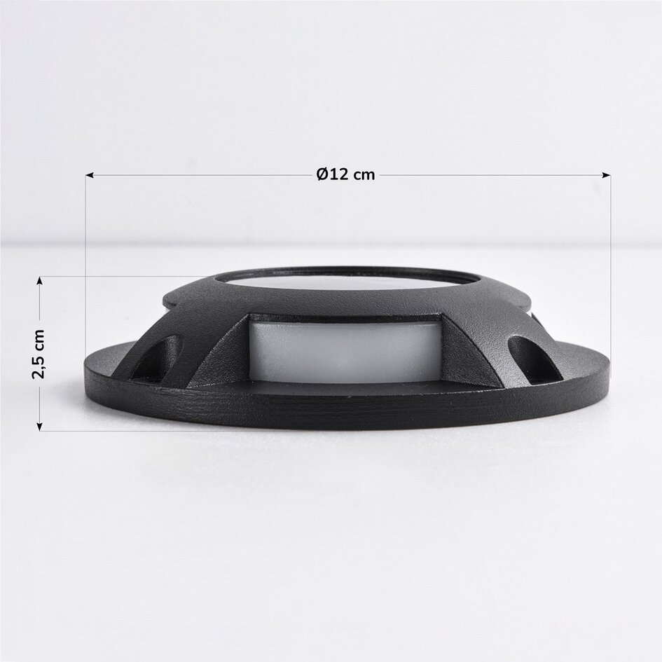 Spot solaire en saillie pour extérieur Solarion 3000K (blanc chaud) - noir