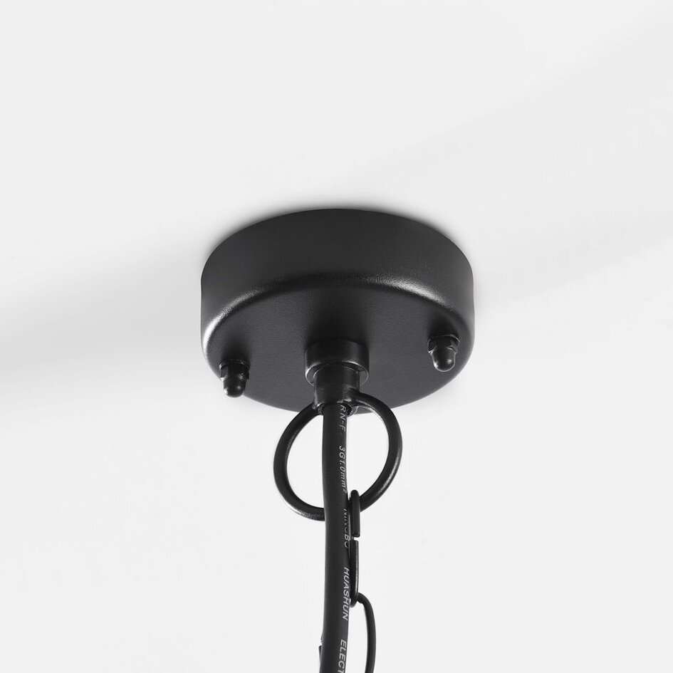 Suspension extérieure rustique noire - Joy