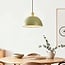 Suspension moderne Mirae - vert mat doux à l'intérieur blanc
