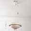 Suspension rétro moderne Orbia - beige clair brillant