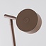 Lampadaire Zinc avec liseuse rechargeable, variateur tactile et LED intégrée - taupe