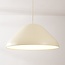 Suspension Evara - beige clair brillant à l'intérieur blanc