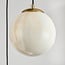Suspension Tessra à 3 lumières - cascade de verre aspect marbre et laiton doré