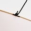 Suspension Zandor avec panneaux en lin - beige chaud, blanc et gris clair