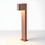 Lampe d'extérieur sur pied Simone brun rouille - 50 cm