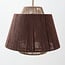 Suspension bohème Yra - corde de coton taupe et brun foncé