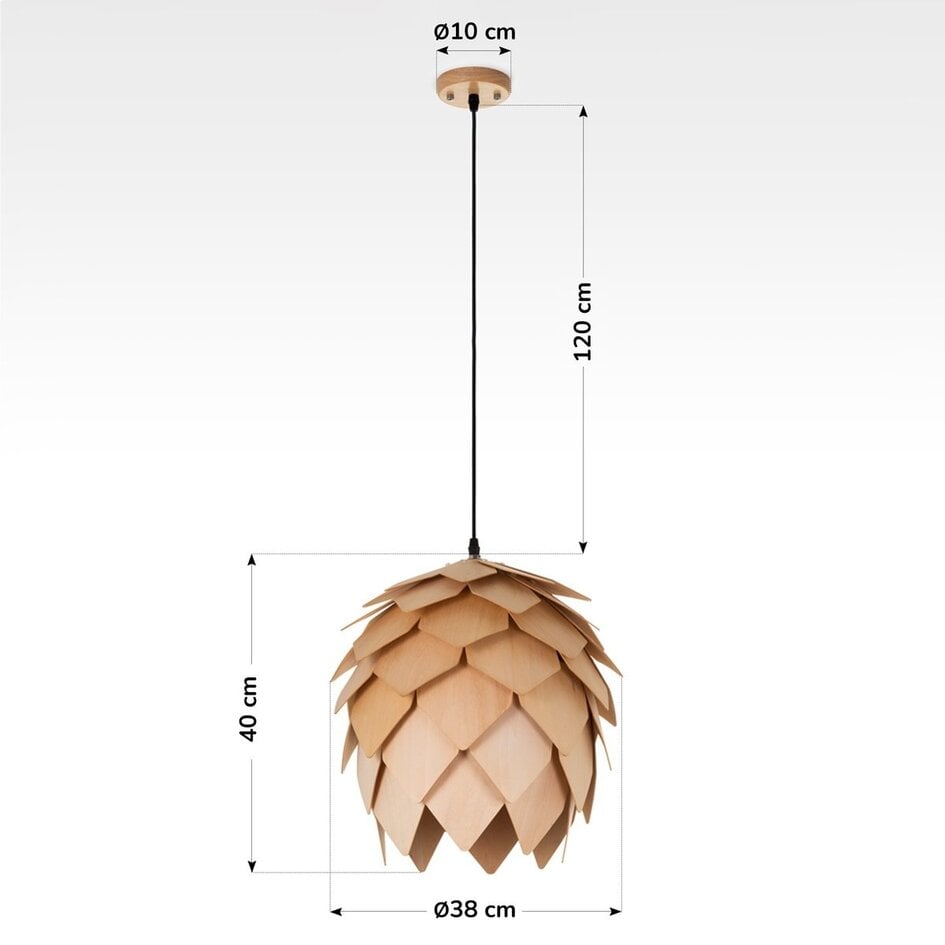 Lampe suspendue à la mode en bois Indore