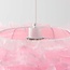 Suspension design Pluma en rose doux avec plumes