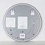 Miroir de salle de bain Lustra Ø80 cm – dimmable par effleurement, réglable en couleur avec chauffage
